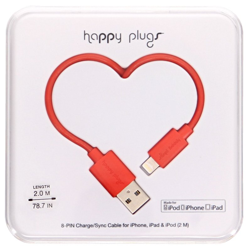 iPhone/iPad/iPod Lataus- / synkronointikaapeli Red - 72% alennus
