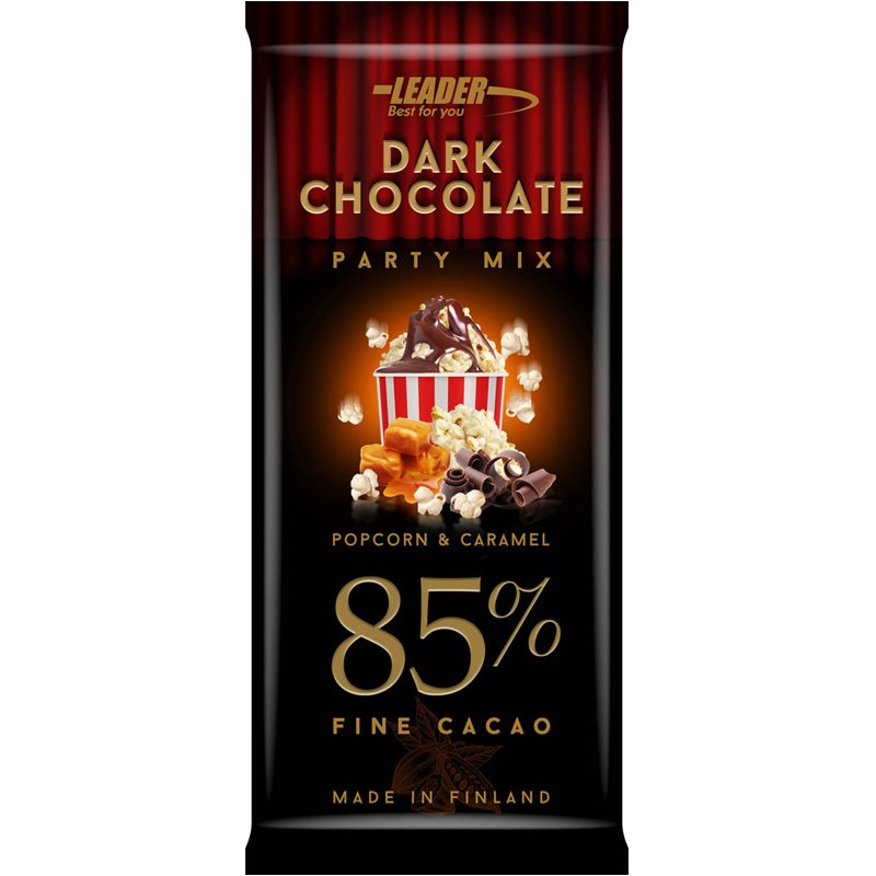 Tummasuklaa "Popcorn & Caramel" 100 g - 45% alennus