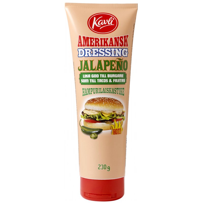 Hampurilaiskastike Jalopeno 230g - 41% alennus