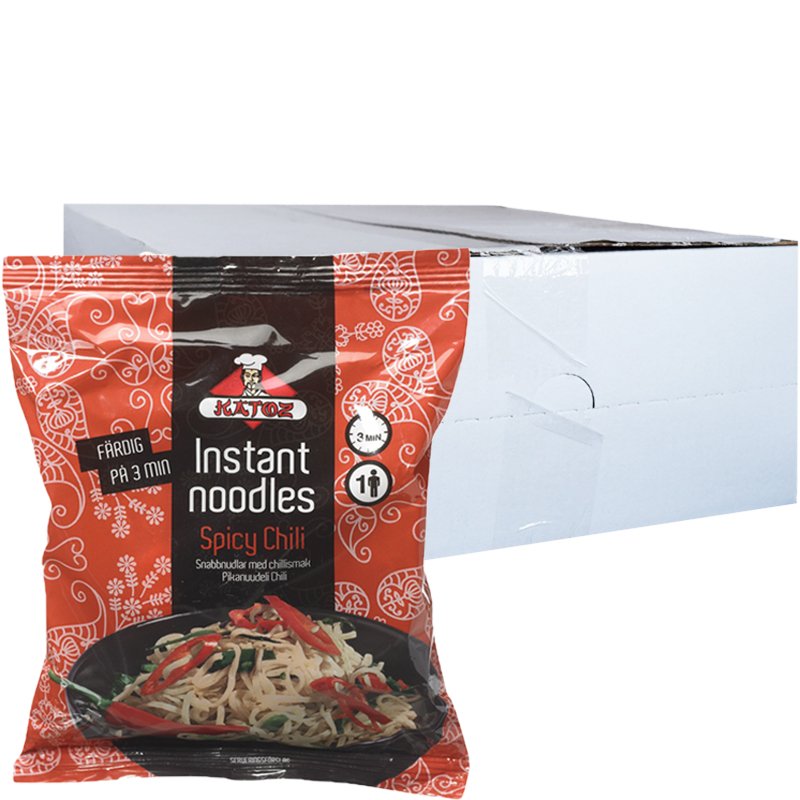 Laatikollinen Pikanuudeleita "Spicy Chili" 30 x 85g - 25% alennus