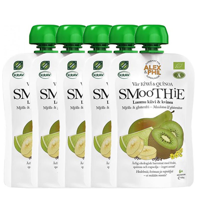 Luomu Smoothie Kiivi & Kvinoa 5kpl - 37% alennus
