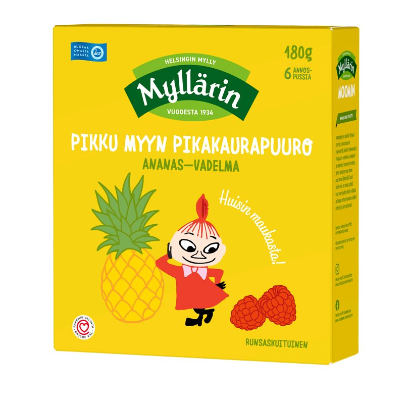 Pikakaurapuuro Ananas & Vadelma - 27% alennus
