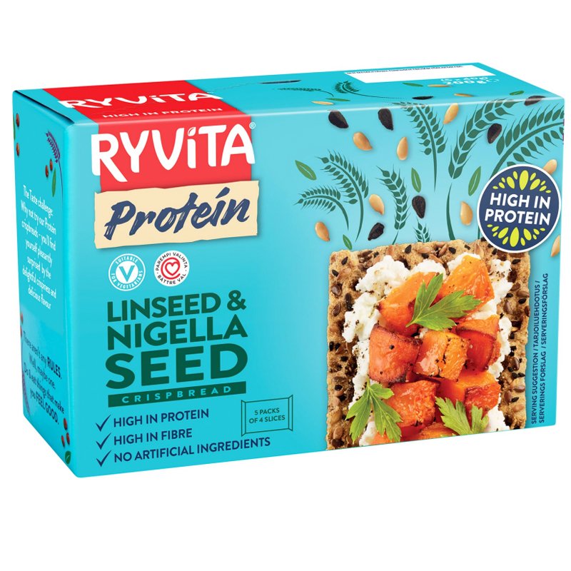 Näkkileipä Herneproteiini, Pellavansiemen & Mustakumina - 25% alennus
