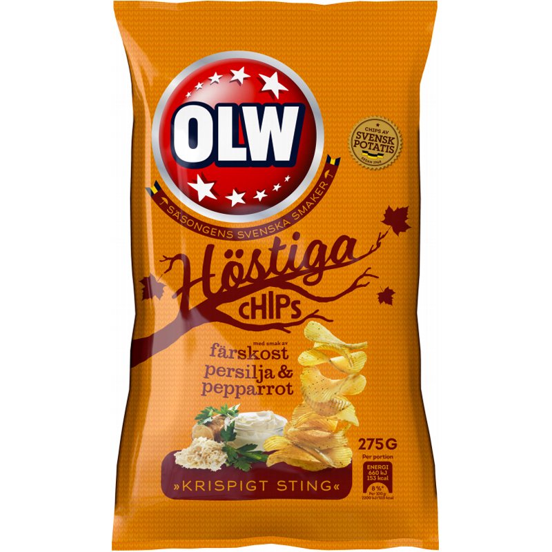 Sipsit Tuorejuusto, Persilja ja Piparjuuri 275g - 78% alennus