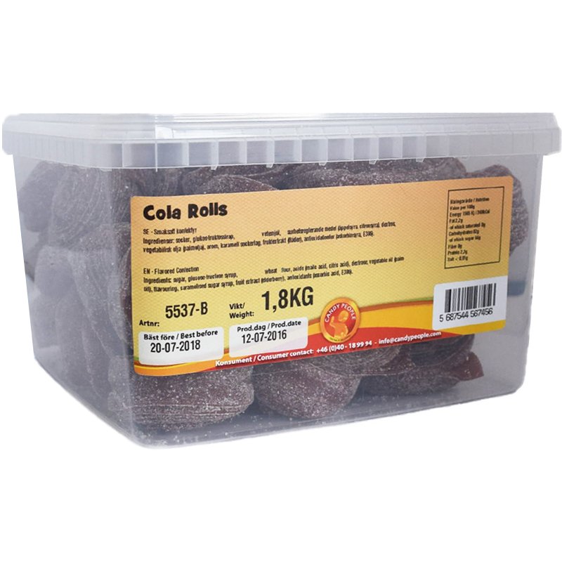 Laatikko: Kolaremmit 1,8kg - 50% alennus