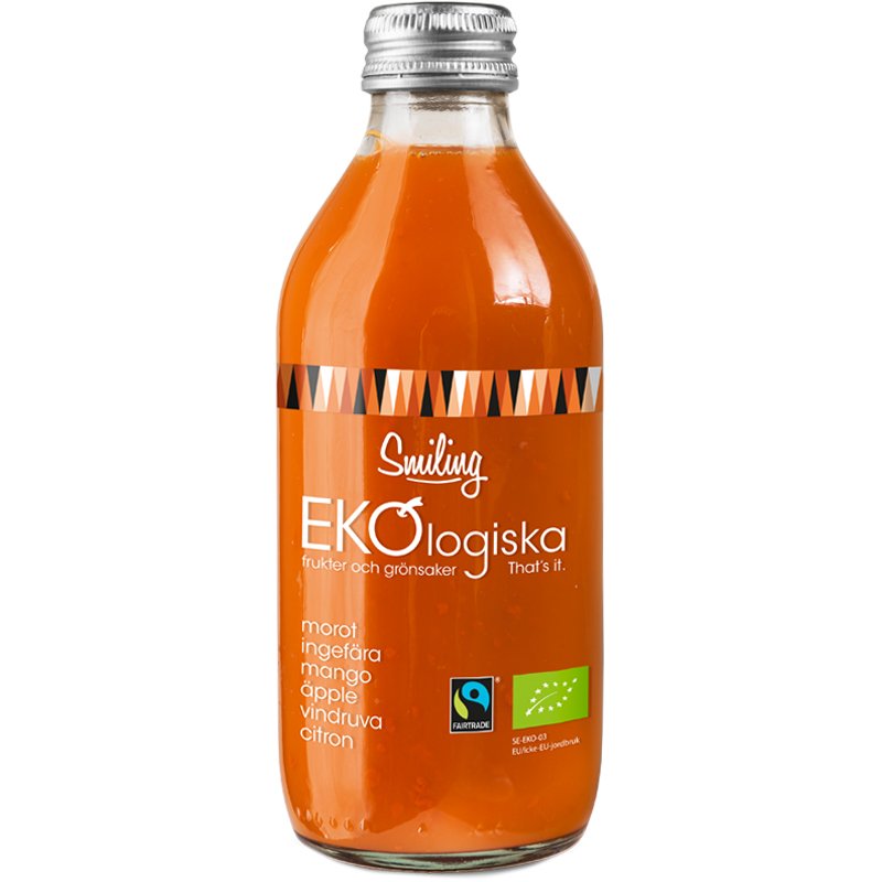 Mehu Porkkana, Inkivääri ja Mango 260 ml - 33% alennus
