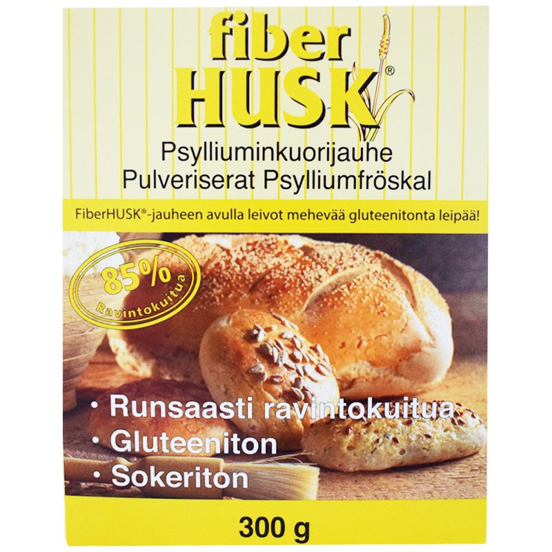 Fiber Husk Psylliumkuorijauhe 300g - 33% alennus