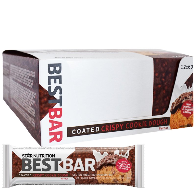 Laatikollinen Proteiinipatukoita "Crispy Cookie Dough" 12 x 60g - 62% alennus