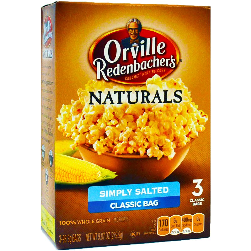 Popcorn, kevyesti suolattu 279 g - 74% alennus