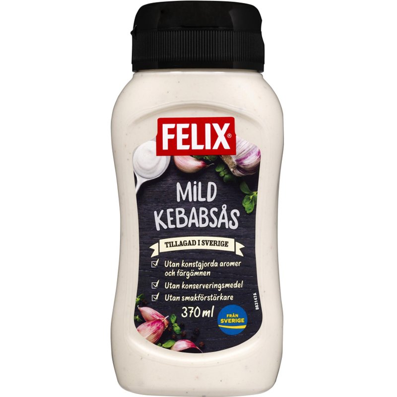 Kebabkastike Mieto 370 ml - 35% alennus