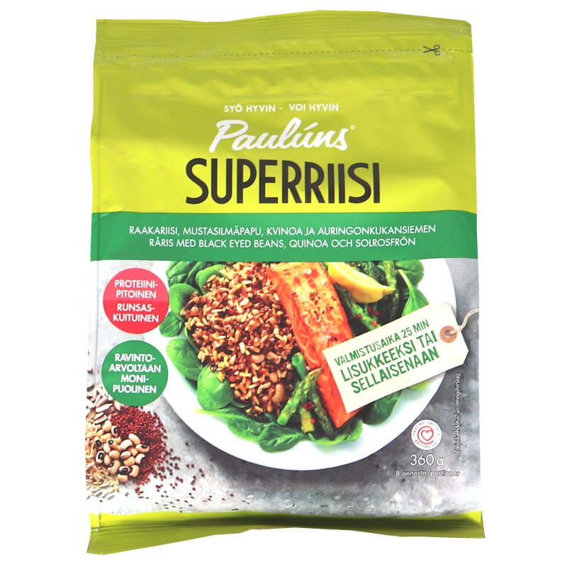 SuperRiisi Mustasilmäpapu Siemen- ja Viljasekoitus - 59% alennus