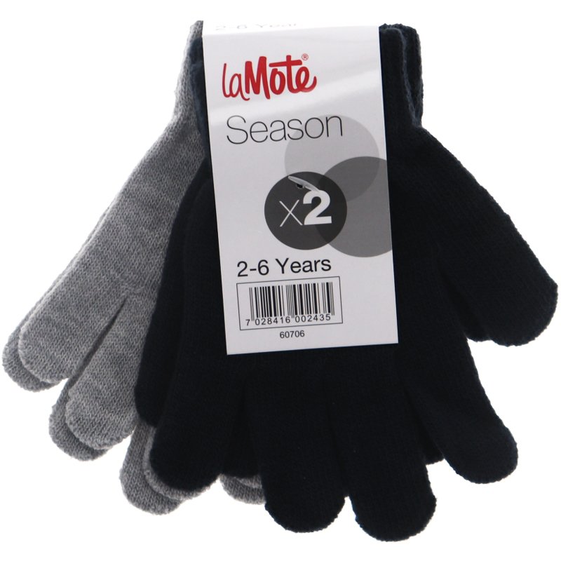 Sormikkaat Harmaa & Navy 2-6 Vuotta 2kpl - 33% alennus
