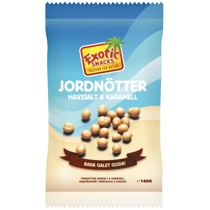 Maapähkinät "Merisuola & Kinuski" 140g - 37% alennus