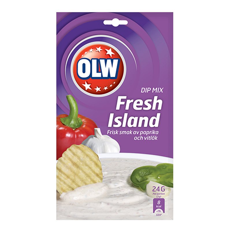 Dippiainekset "Fresh Island" 24 g - 51% alennus