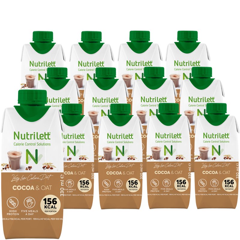 Laatikollinen Ateriankorvikkeita "Cocoa & Oat" 12 x 330ml - 21% alennus