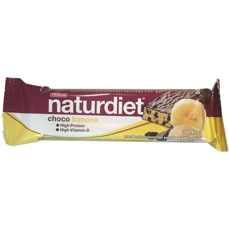 Naturdiet-patukka, Choco Banana 58g - 50% alennus