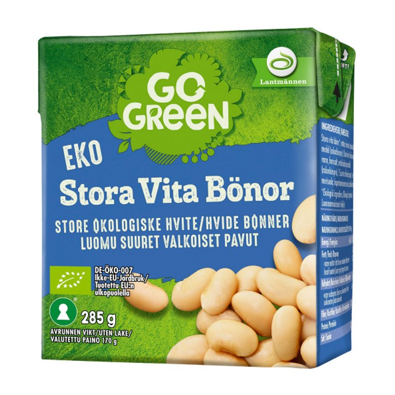 Luomu Valkoiset Pavut 285g - 0% alennus