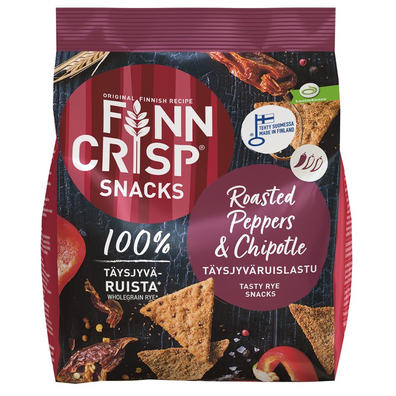 Täysjyväruislastut Paprika & Chili - 24% alennus
