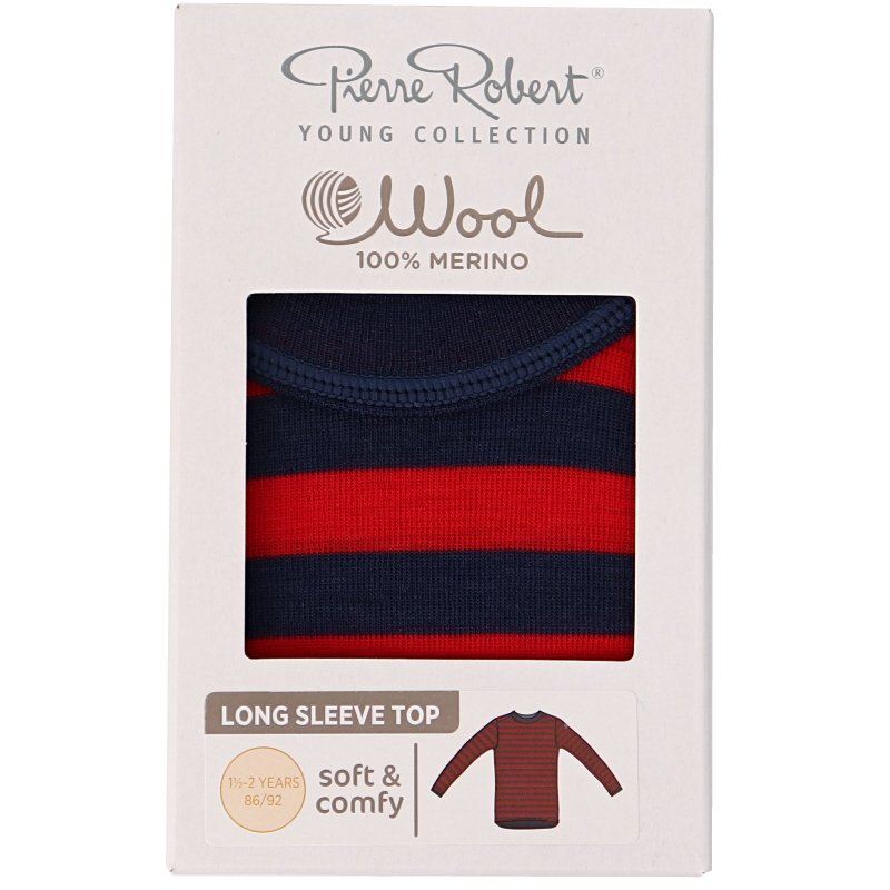 Merinovillapaita lapsille Navy Red, koko 86-92 - 78% alennus