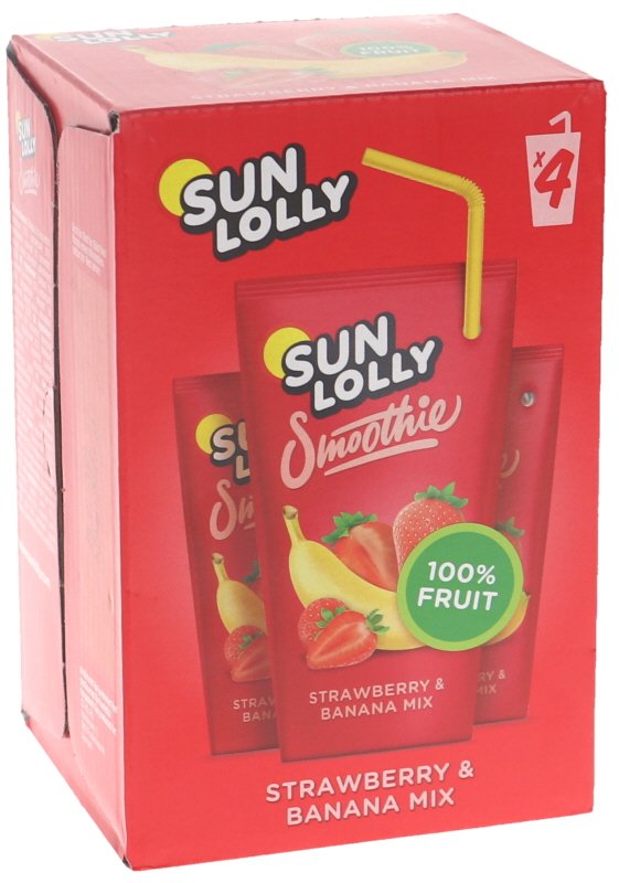 Smoothiet Mansikka & Banaani 4kpl - 73% alennus