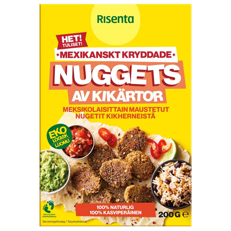 Luomu Kikhernenugetit 200g - 31% alennus