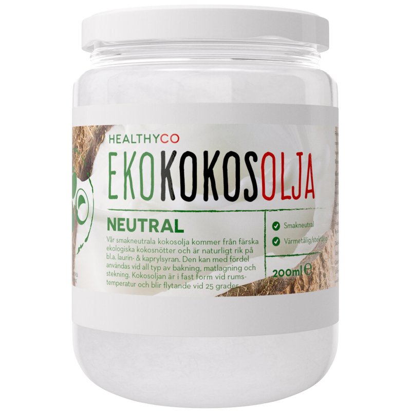 Neutraalinmakuinen Kookosöljy 200ml - 32% alennus