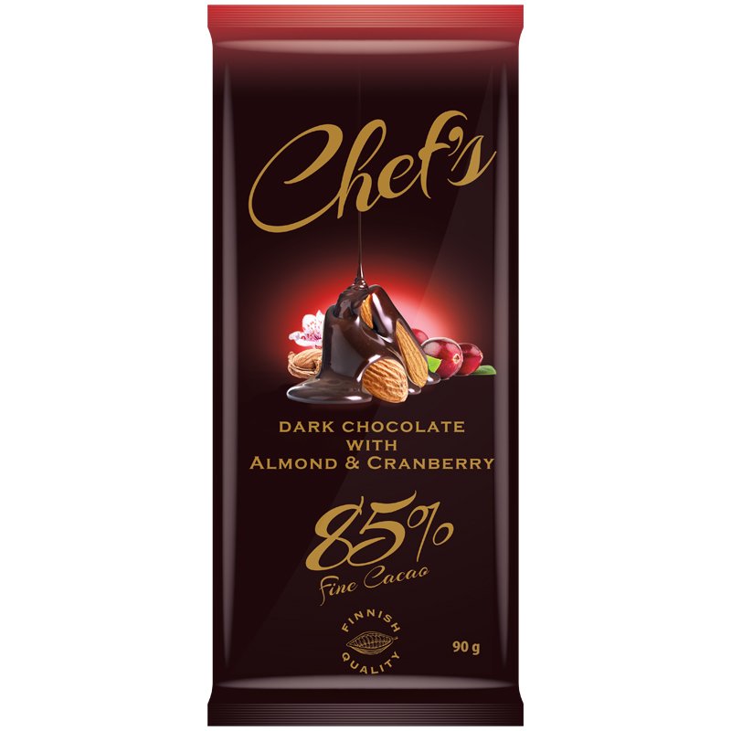 Tumma Suklaa Karpalo & Manteli 90g - 46% alennus