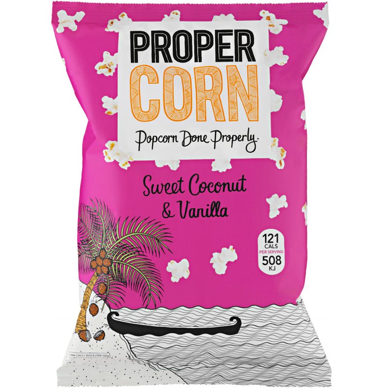 Popcorn - Coconut & Vanilla - 78% alennus