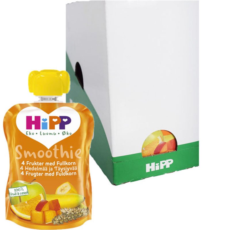 Laatikollinen Lastenruokaa "Smoothie 4 Hedelmää" 6 x 90g - 67% alennus