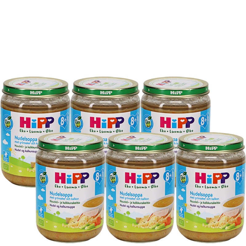 Lastenruoka Nuudeli & Kalkkunakeitto 6kpl - 60% alennus