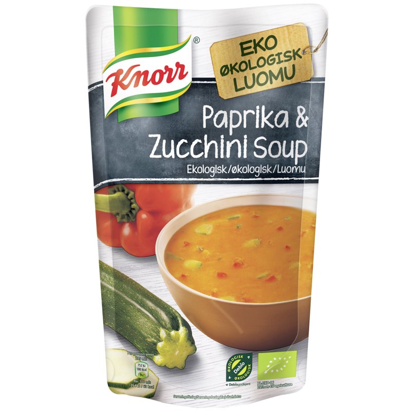 Luomukeitto Paprika & Kesäkurpitsa 570ml - 29% alennus