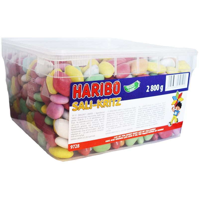 Laatikollinen makeisia, "Sali-Kritz" 2,8 kg - 64% alennus