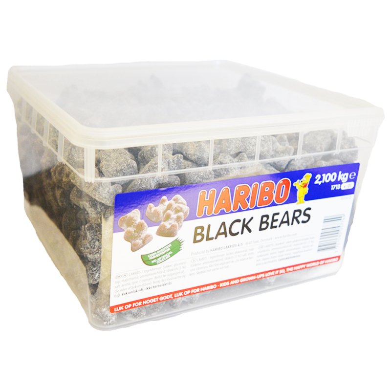 Laatikollinen makeisia "Black Bears" 2,1 kg - 67% alennus