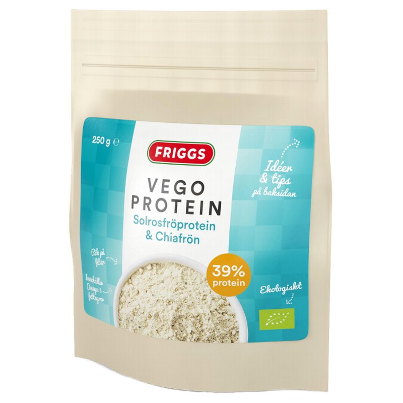 Kasvisproteiinilisä Auringonkukkaproteiini & Chian siemen 250 g - 53% alennus