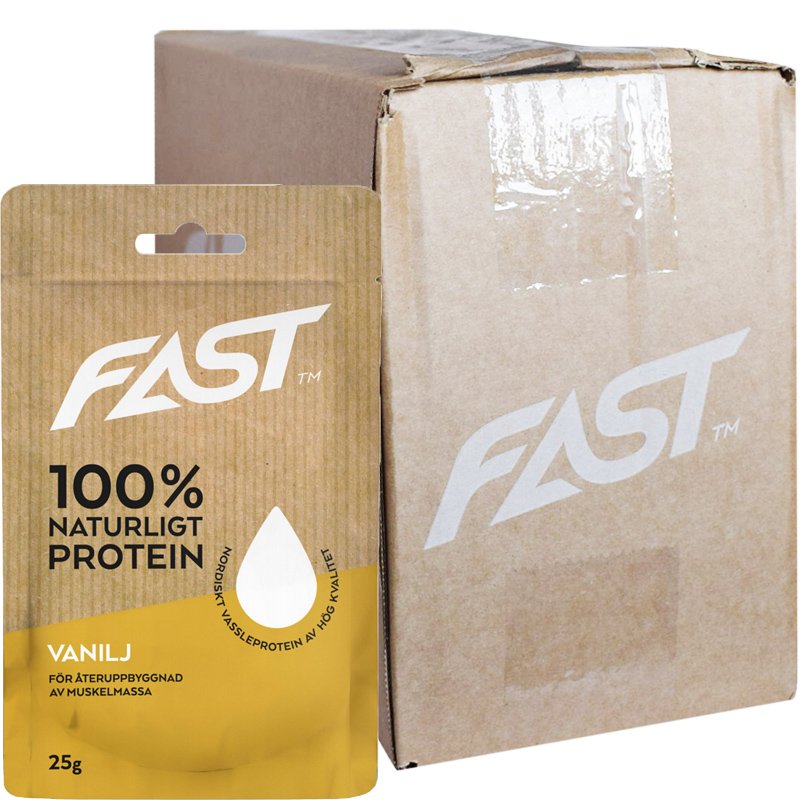 Laatikollinen Proteiinijauhepusseja Vanilja 20 x 25g - 84% alennus